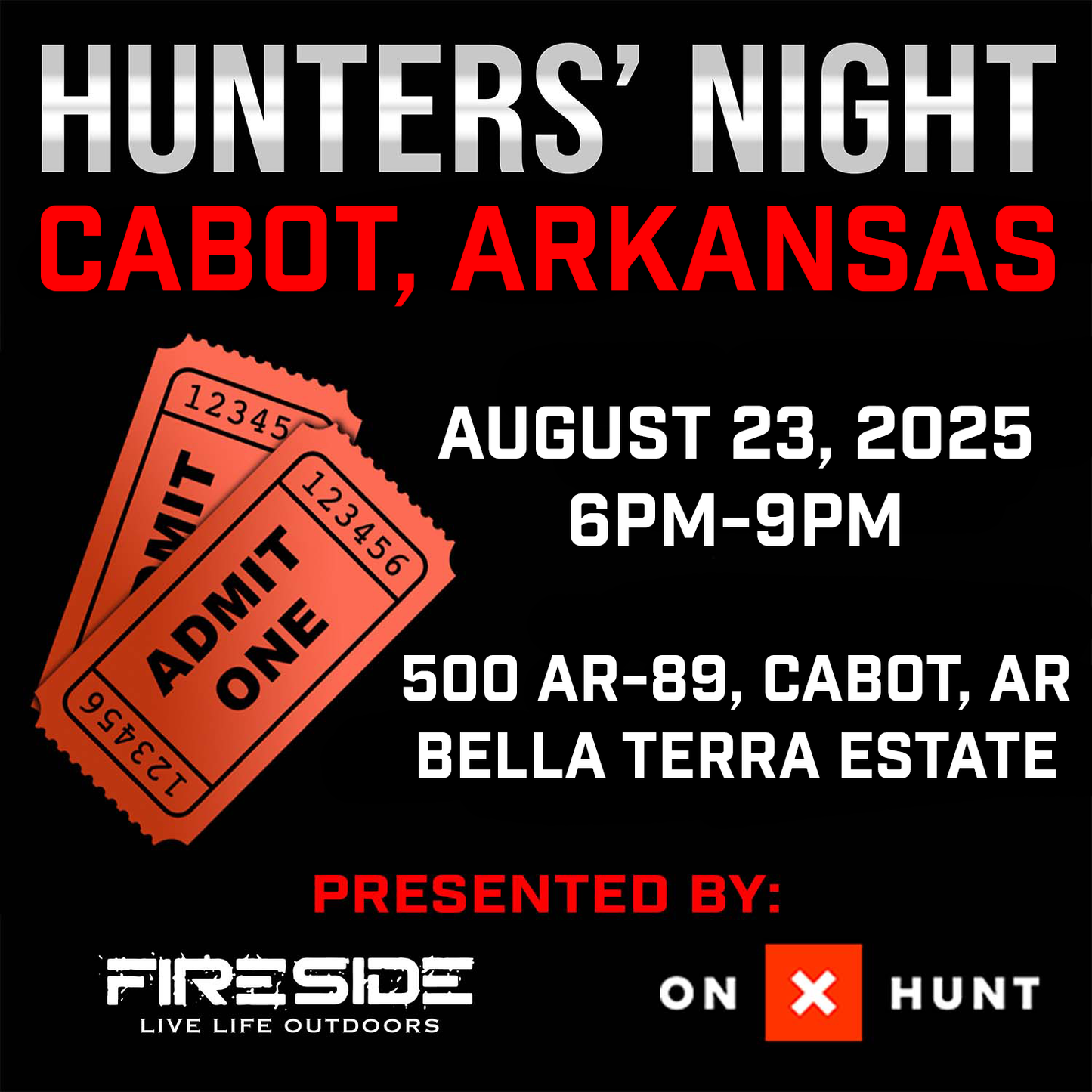 TICKET: 2025 HUNTERS' NIGHT- CABOT