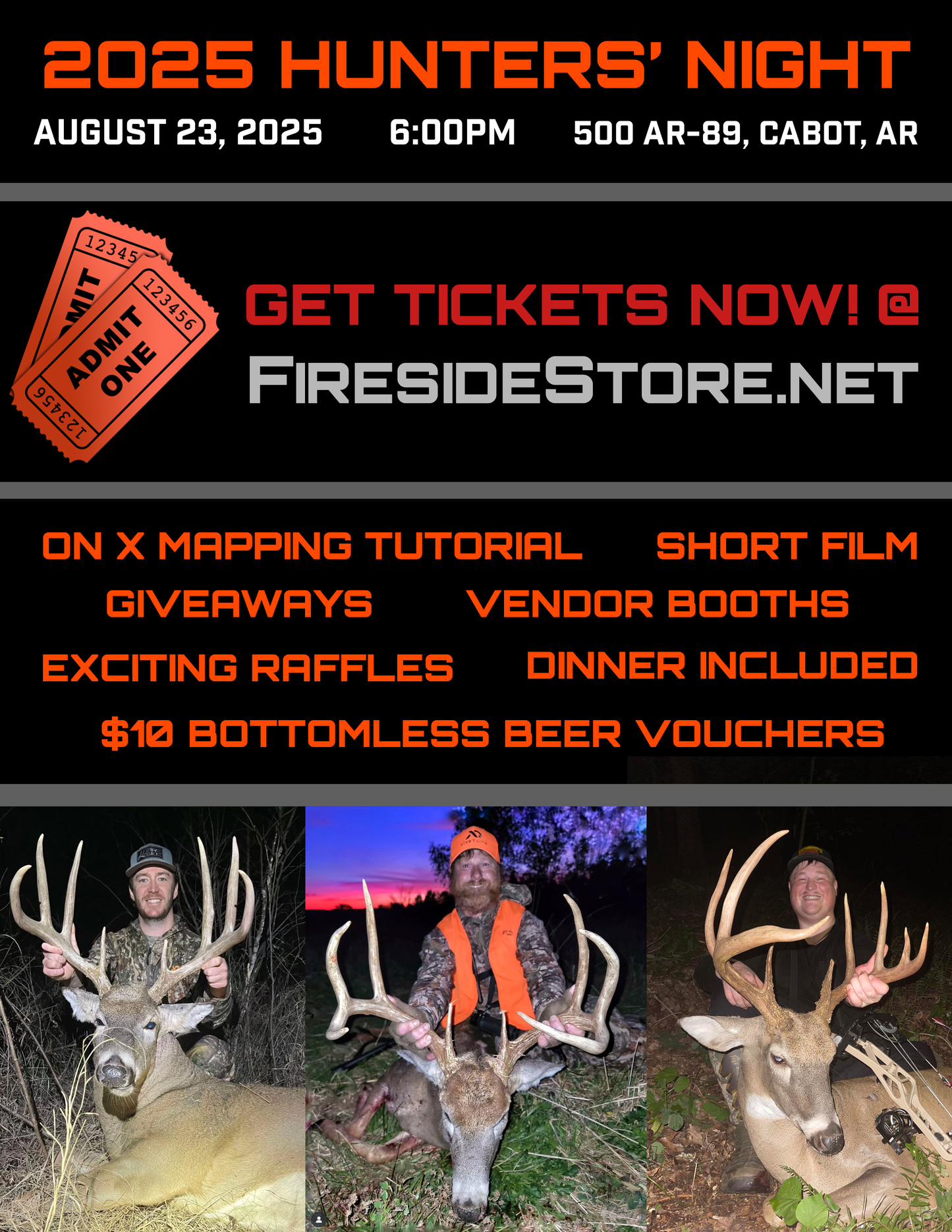 TICKET: 2025 HUNTERS' NIGHT- CABOT